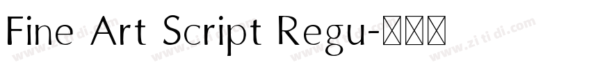 Fine Art Script Regu字体转换